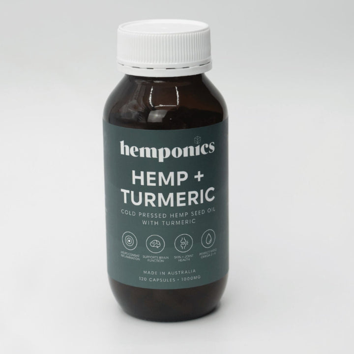 HEMPONICS Hemp & Turmeric - Capsules