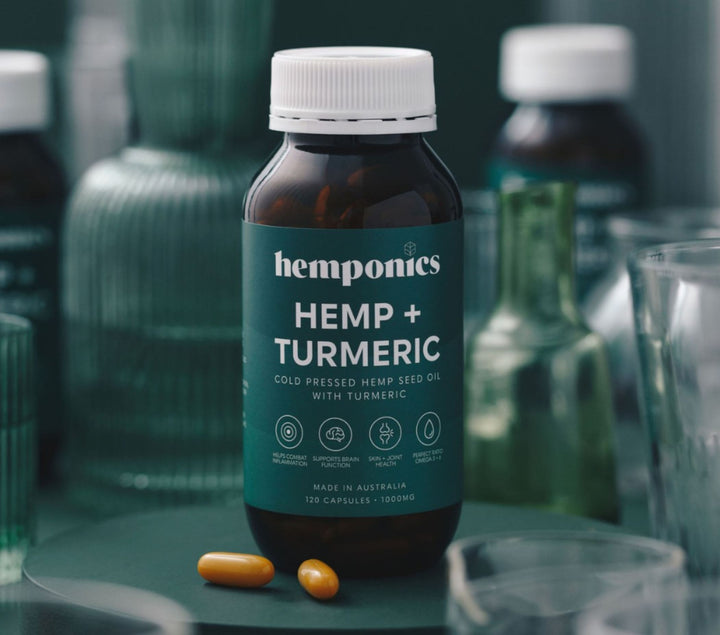 HEMPONICS Hemp & Turmeric - Capsules