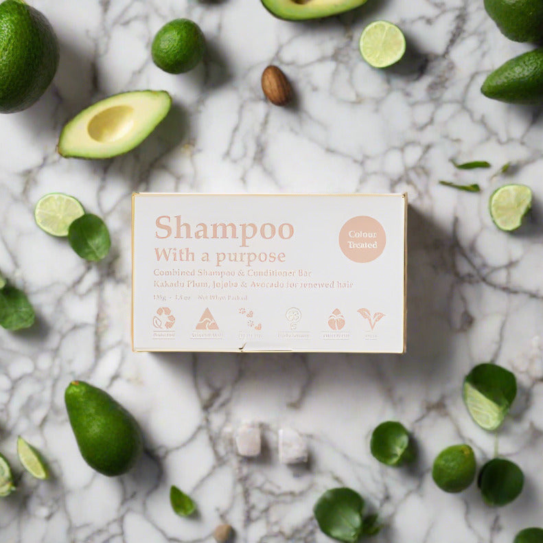 Shampoo With A Purpose Shampoo & Conditioner Bar - Colour Treated Hair - Lavender Living